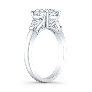 2 Carat Cushion Cut 5 Stone Moissanite Ring in White Gold