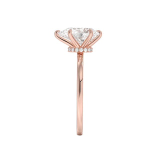 1.50 Carat Pear Cut Moissanite Solitaire Ring in White Gold