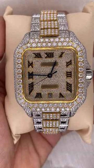 Moissanite Watch Mens