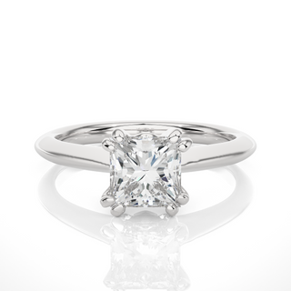 1.50 Carat Princess Cut Moissanite Solitaire Ring In White Gold
