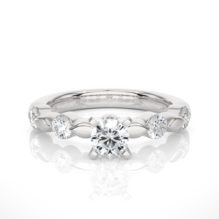 2 Carat Moissanite Ring in Sterling Silver