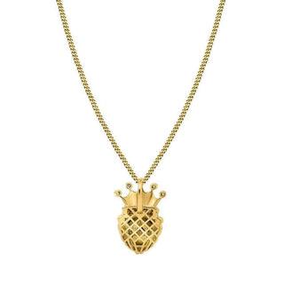 2 Carat Lion King Round Moissanite Pendant In White Gold