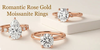 Rose Gold Moissanite Rings