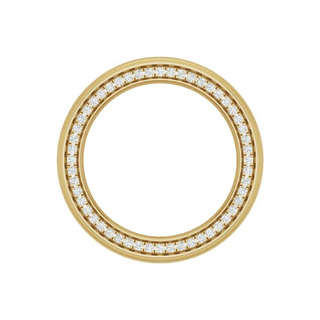 1 Carat Round Shaped Channel Set Moissanite Eternity Ring for Men