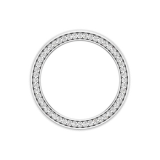1 Carat Round Shaped Channel Set Moissanite Eternity Ring for Men