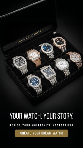 Custom Moissanite Watch