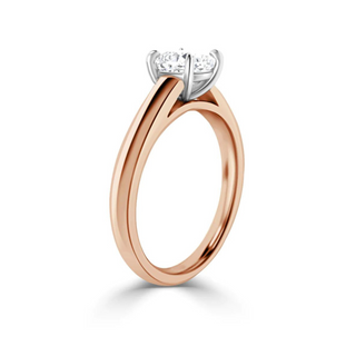 1.5 Carat Cushion Cut Moissanite Ring in Rose Gold