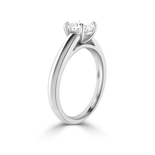 1.5 Carat Cushion Cut Moissanite Ring in White Gold