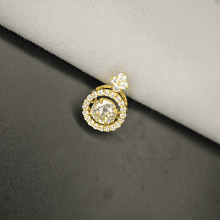 Moissanite Halo Pendant