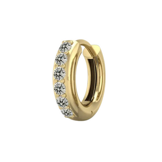 0.60 Ct Round Cut Moissanite Hoop Earrings For Unisex
