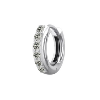 0.60 Ct Round Cut Moissanite Hoop Earrings For Unisex