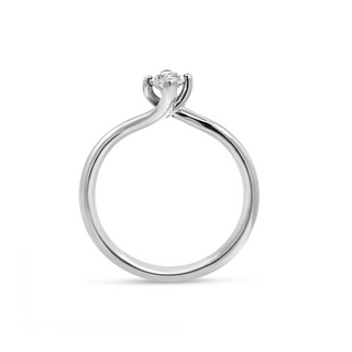 1.5 Carat Marquise Cut Solitaire Moissanite Ring in White Gold