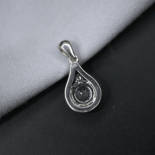 Round Moissanite Halo Pendant