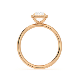 2 Ct Radiant Cut Halo Moissanite Ring in White Gold