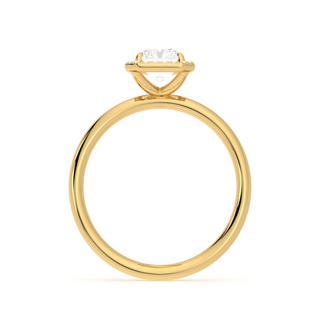 2 Ct Radiant Cut Halo Moissanite Ring in White Gold