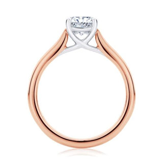 1.20 Carat Radiant Cut Moissanite Solitaire Ring in White Gold