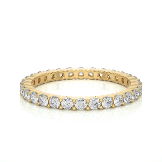 2.00mm Round Stone Engagement Ring yellow gold