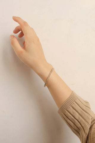 1.50 Carat Round Shaped Moissanite Bangle Bracelet For Women