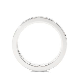 Channel Setting Women's Engagement Ring silver