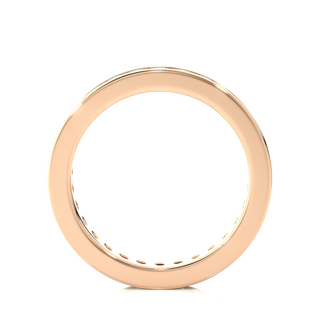Channel Setting Women's Engagement Ring rose gold