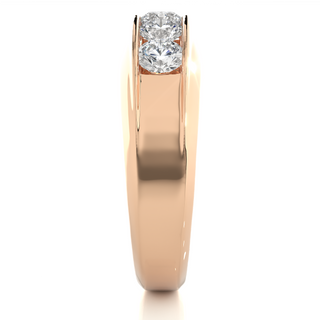 Five Stone Channel Setting Ring rose gold