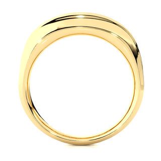Five Stone Channel Setting Ring yellow gold