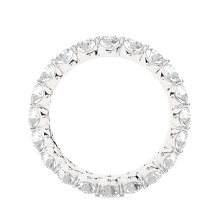 Floating Moissanite Wedding Ring For Women silver