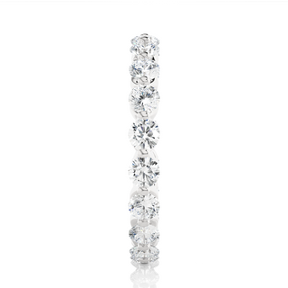 Floating Moissanite Wedding Ring For Women silver
