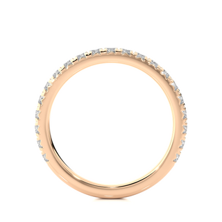 1 Carat Moissanite Eternity Band In Rose Gold