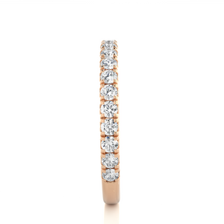 1 Carat Moissanite Eternity Band In Rose Gold