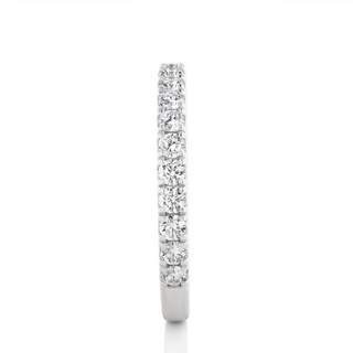 1 Carat Moissanite Eternity Band In Silver