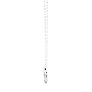 Infinity Round Stone Moissanite Pendant silver