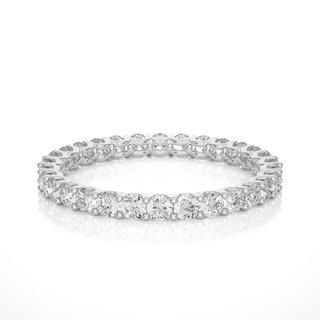 Infinty Round shape Moissanite Ring silver