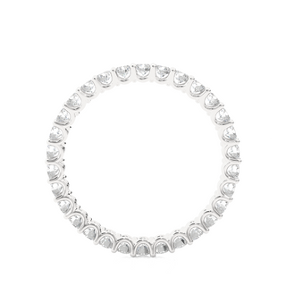Infinty Round shape Moissanite Ring white gold