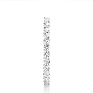 Infinty Round shape Moissanite Ring silver