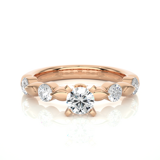 2 Carat Moissanite Ring in Sterling Silver