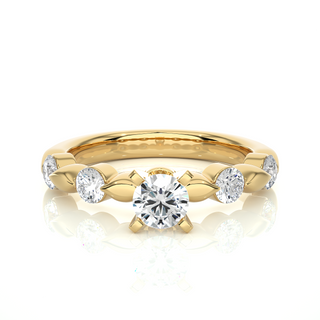 2 Carat Moissanite Ring in Sterling Silver