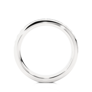 Moissanite Round Shape Womens's Engagement Ring silver