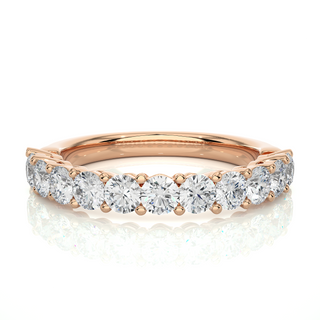 Traditional Shank moissanite Ring rose gold