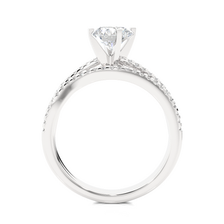 1.50 Carat Round Moissanite Bridal Set Wedding Ring In White Gold