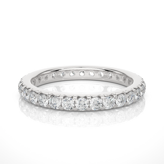 V-Prong Moissanite Ring white gold