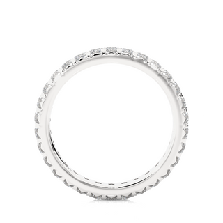 V-Prong Moissanite Ring white gold