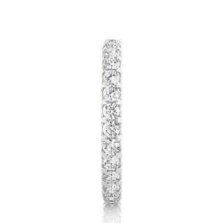 V-Prong Moissanite Ring white gold