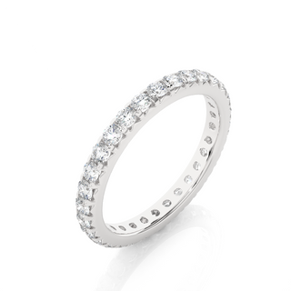 V-Prong Moissanite Ring white gold
