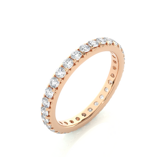 V-Prong Moissanite Ring rose gold