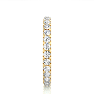 V-Prong Moissanite Ring yellow gold