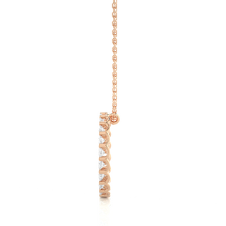 Women's Round Shape Pendant rose gold