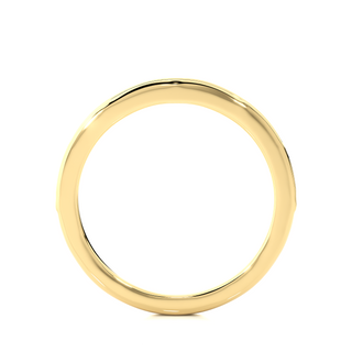 1.30 mm Moissanite Channel Setting Ring yellow gold