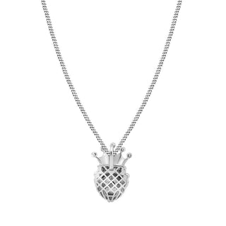 2 Carat Lion King Round Moissanite Pendant In White Gold
